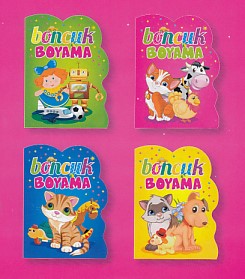 Boncuk Boyama Seti (Şekilli Kesim - 4 Kitap)