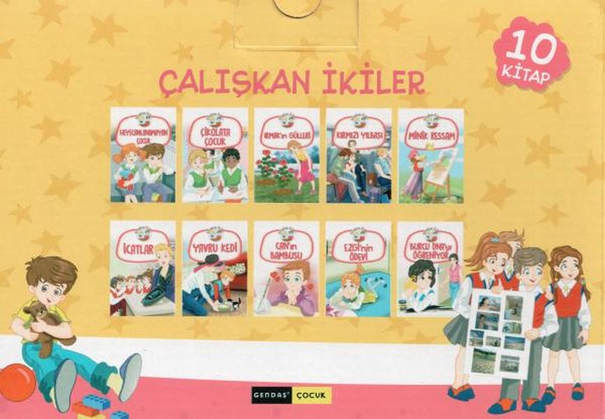 Gendaş 2. Sınıf Çalışkan İkiler 10 Kitap Set