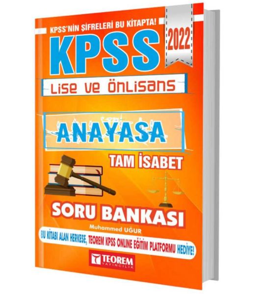2022 KPSS Lise Ön Lisans Anayasa Tam İsabet Soru Bankası