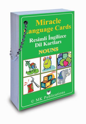 Miracle Language Cards: Nouns (Resimli İngilizce Dil Kartları)