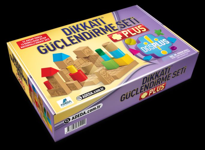 Dikkati Güçlendirme Seti Plus 4 Yaş (3 Kitap+22 Parça Ahşap - Karton Kutu)