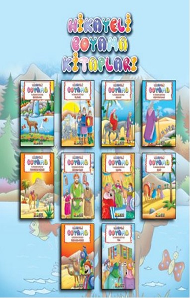 Hikayeli Boyama Kitapları - 10 Kitap Takım