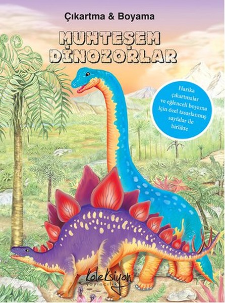 Muhteşem Dinozorlar Çıkartma Boyama
