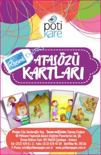 Resimli Atasözü Kartları; (Yaş 6+)