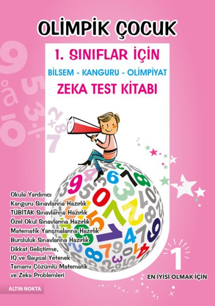 Altın Nokta Olimpik Çocuk 1. Sınıflar İçin Bilsem - Kanguru - Olimpiyat Zeka Kitabı