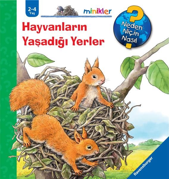 Ravensburger Minikler Serisi - Hayvanların Yaşadığı Yerler