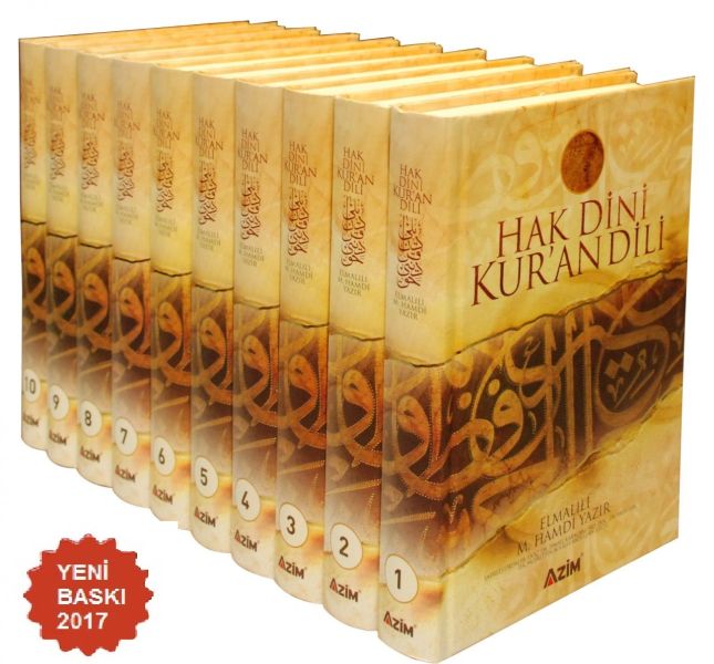 Hak Dini Kur'an Dili (10 Cilt, Büyük Boy, Şamua)