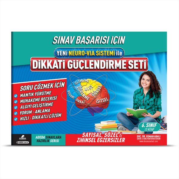 Sınav Başarısı İçin Yeni Neuro-Via Sistemi İle Dikkati Güçlendirme Seti 6. Sınıf (3 Kitap Takım)