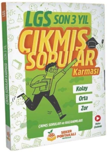 Şeker Portakalı Yayıncılık 8. Sınıf LGS Son 3 Yıl Çıkmış Sorular Karması