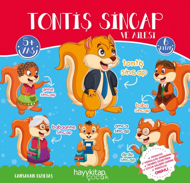 Tontiş Sincap ve Ailesi 6’lı Öykü Seti