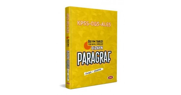 Data KPSS ALES DGS Dizayn Yeni Nesil Sorularla Paragraf Soru Bankası (Cevaplı-Çözümlü)