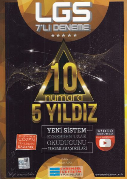 Evrensel İletişim Yayınları 8. Sınıf LGS 7 li 10 Numara 5 Yıldız Deneme Sınavı Evrensel İletişim