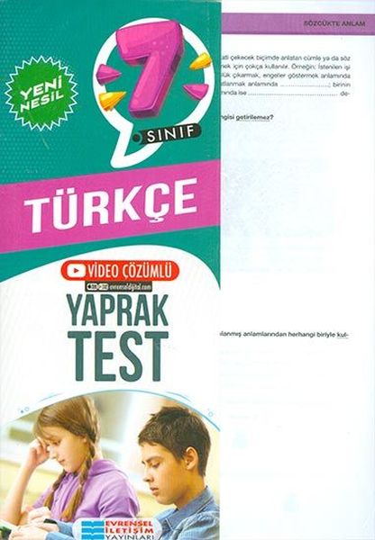 Evrensel 7.Sınıf Türkçe Yeni Nesil Yap. Test