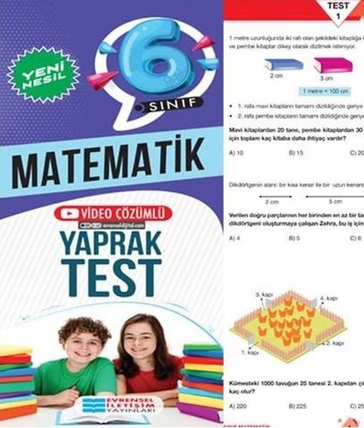 Evrensel 6.Sınıf Matematik Yeni Nesil Yap. Test