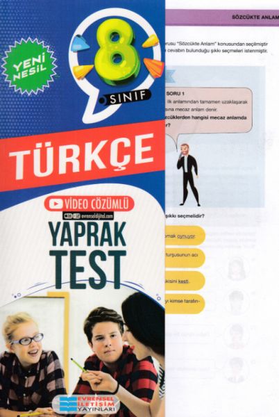Evrensel 8.Sınıf Türkçe Yeni Nesil Yap. Test