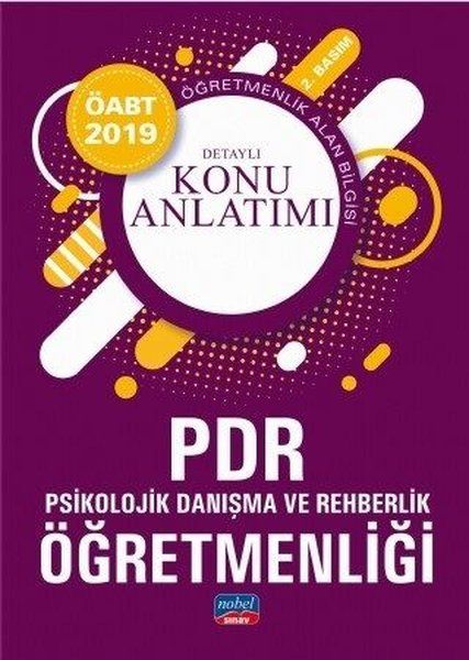Nobel 2019 ÖABT Psikolojik Danışma ve Rehberlik Öğretmenliği Detaylı Konu Anlatımı (Yeni)