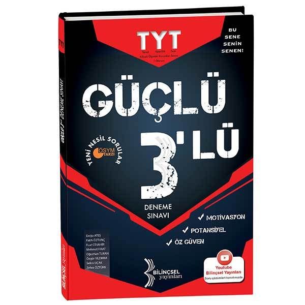 Bilinçsel 2021 TYT Güçlü 3'lü Deneme Sınavı (Yeni)
