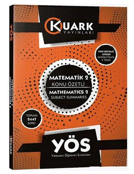 Kuark YÖS Matematik 2 Konu Özetli Soru Bankası