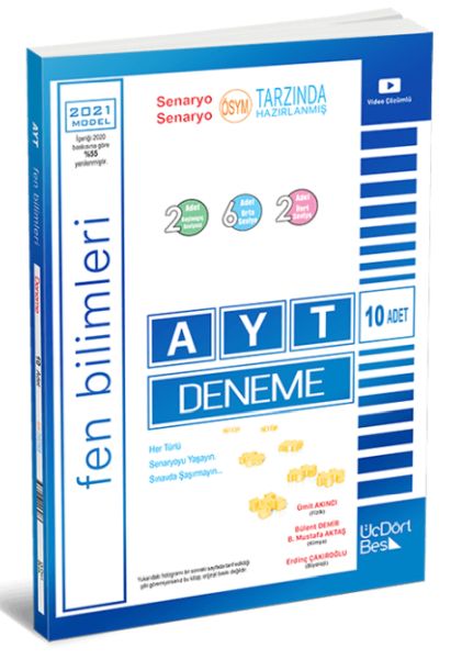 Üç Dört Beş 2021 AYT 10 lu Fen Bilimleri Denemesi