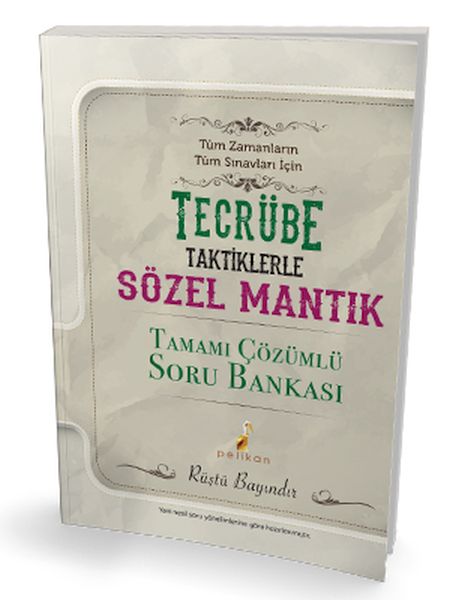 Pelikan Sözel Mantık Tamamı Çözümlü Soru Bankası