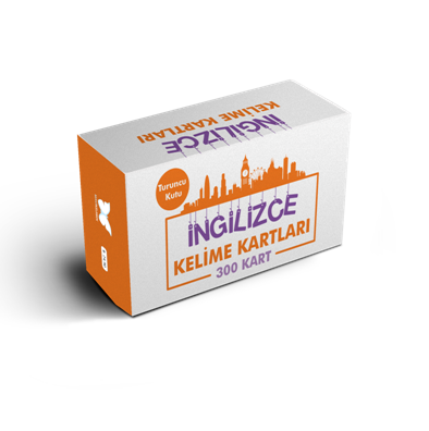 İngilizce Kelime Öğreten Kartlar 2. Kutu (Turuncu Kutu)