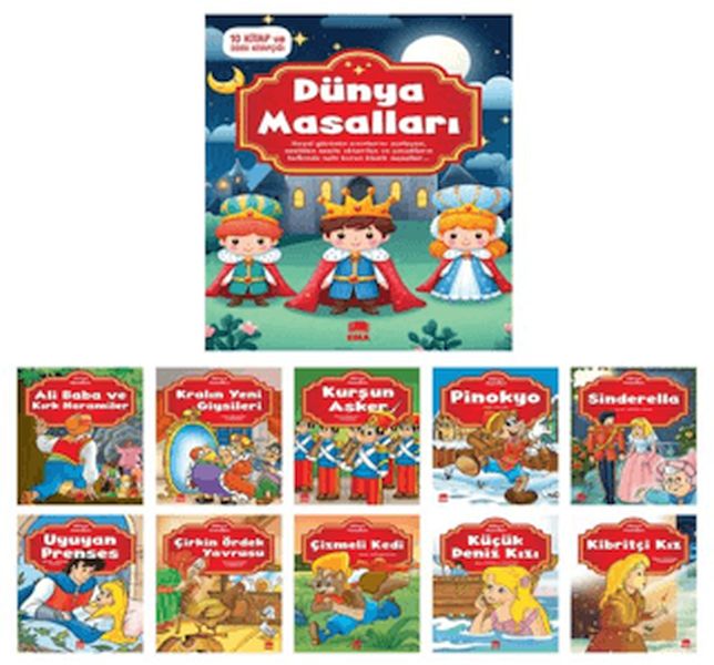 Dünya Masalları Seti - 10 Kitap Takım Küçük Boy