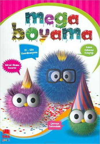 Mega Boyama (Renkli Örnekli, Örneksiz, Çizgi Çalışması)