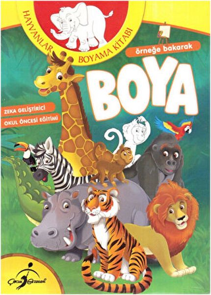 Örneğe Bakarak Boya - Hayvanlar Boyama Kitabı