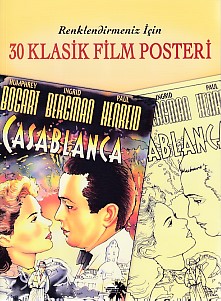 30 Klasik Film Posteri; Renklendirmeniz İçin