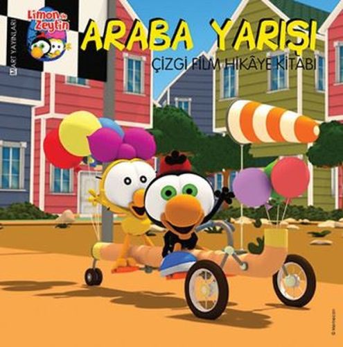 Limon İle Zeytin Araba Yarışı Çizgi Film Hikaye Kitabı