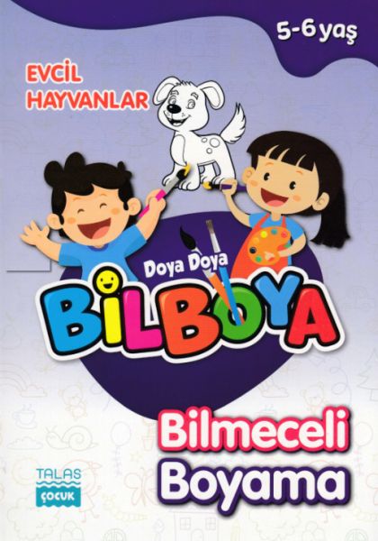 Doya Doya Bil Boya - Bilmeceli Boyama Evcil Hayvanlar - 5-6 Yaş