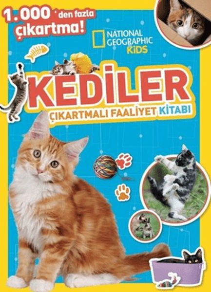 National Geographic Kids Kediler Çıkartmalı Faaliyet Kitabı