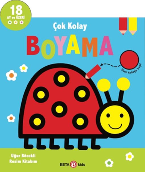 Çok Kolay Boyama Uğur Böcekli Resim Kitabım