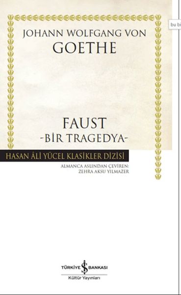 Faust-Bir Tragedya - Hasan Ali Yücel Klasikleri -Ciltli