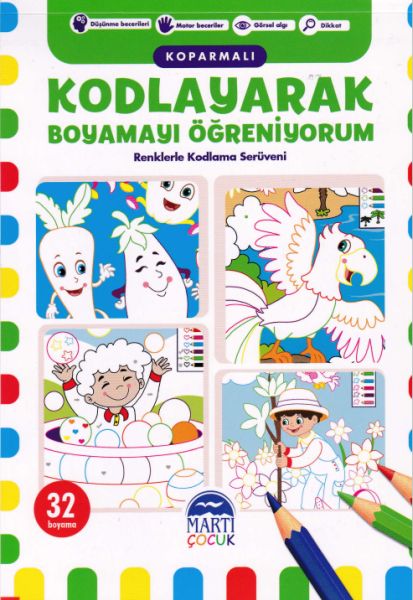 Kodlayarak Boyamayı Öğreniyorum Koparmalı 1 - Renklerle Kodlama Serüveni