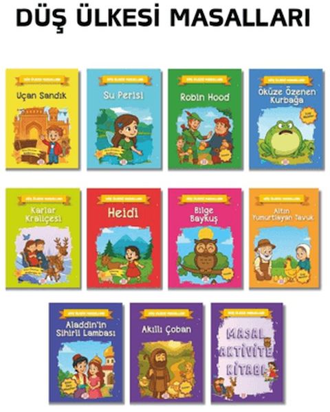 Düş Ülkesi Masalları Seti (10 Kitap +1 Aktivite Takım)