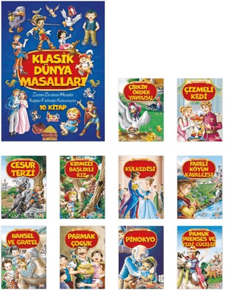 Klasik Dünya Masalları - (10 Kitap)