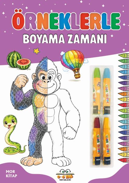 Örneklerle Boyama Zamanı - Mor Kitap
