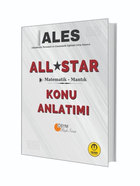 Tasarı Yayınları 2025 ALES All Star Sayısal Yetenek Matematik Mantık Konu Anlatımı