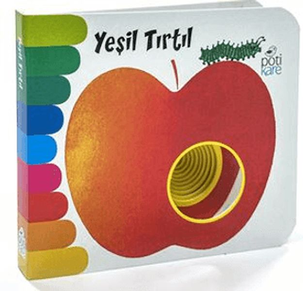 Mini Delikli Kitaplar Serisi - Yeşil Tırtıl