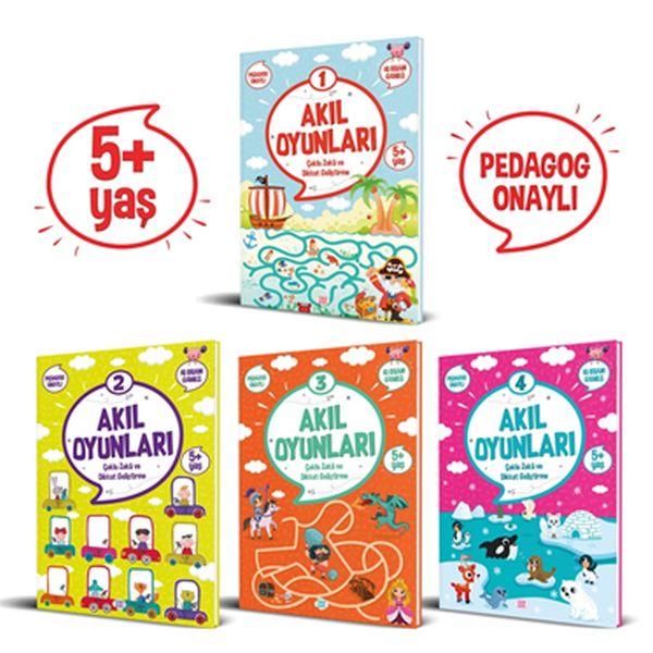 Akıl Oyunları Serisi (5+ Yaş) (4 Kitap Takım)