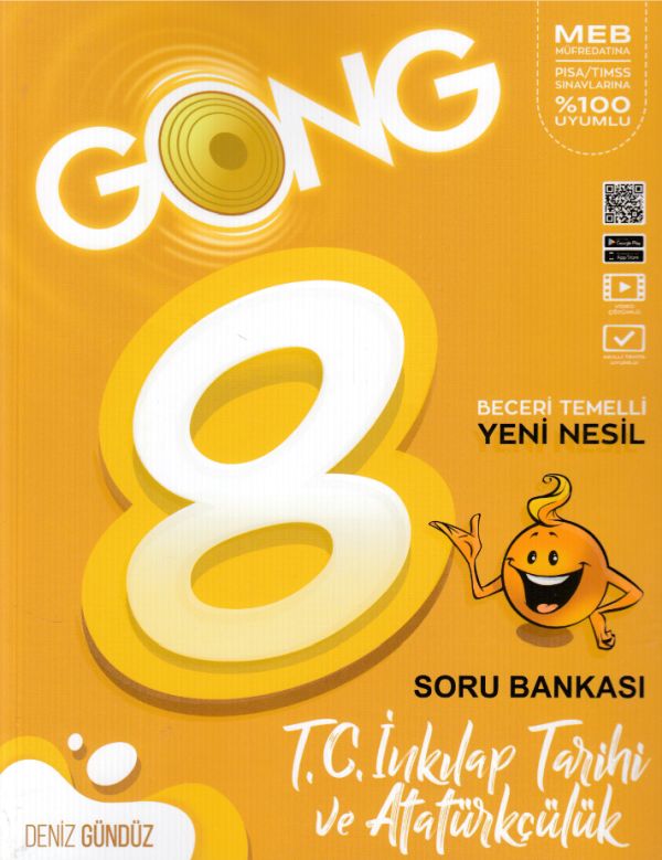 Gong 8. Sınıf T.C. İnkılap Tarihi ve Atatürkçülük Beceri Temelli Yeni Nesil Soru Bankası
