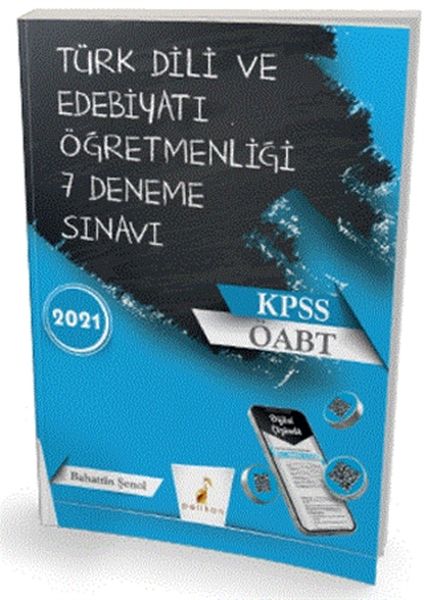 Pelikan 2021 ÖABT Türk Dili Edebiyatı Öğretmenliği Dijital Çözümlü 7 Deneme Sınavı