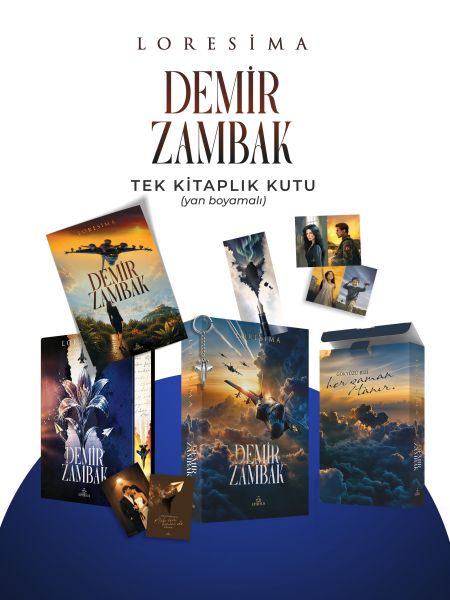 Demir Zambak 1 - Tek Kitaplık Kutu Yan Boyamalı