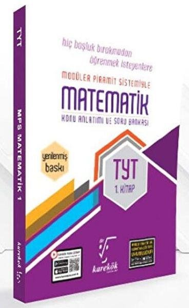 Karekök Yayınları TYT Matematik MPS Konu Anlatımı Soru Bankası 1. Kitap