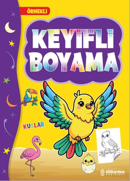 Keyifli Boyama Kuşlar 48 Sayfa