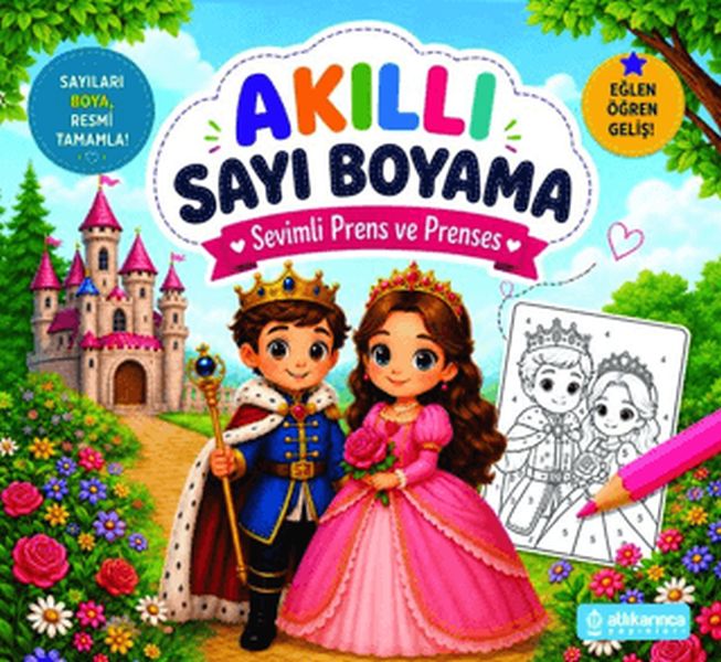 Akıllı Sayı Boyama - Sevimli Prens ve Prensesler