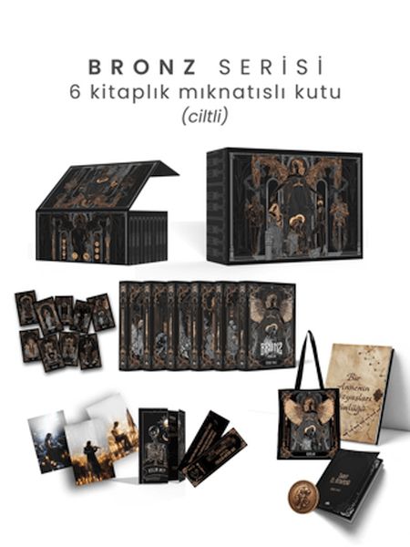 Bronz Serisi 6 Kitaplık Mıknatıslı Kutu (Ciltli)