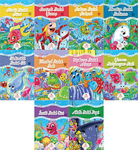 Renkli Denizaltı Ülkesi Masalları Seti (10 Kitap)
