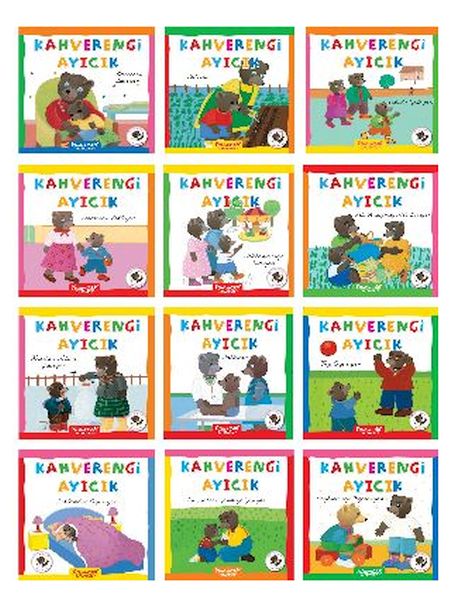 Kahverengi Ayıcık Hikaye Serisi 12 Kitap; Hem el yazılı Hem düz yazılı